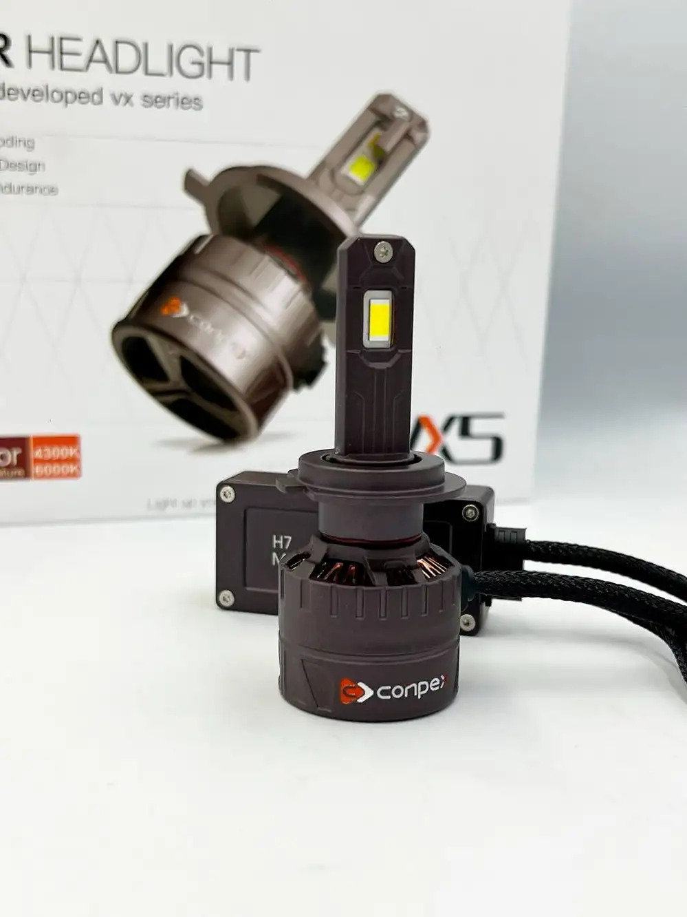 هدلایت کانپکس VX5 پایه H7 به همراه بسته بندی