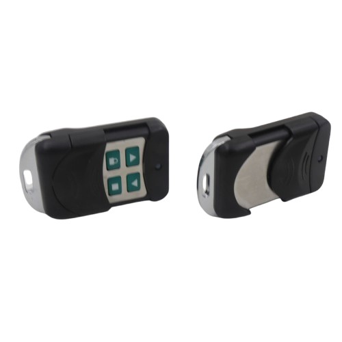 2 ریموت طرح ساید کپی کد فرکانس 433 برند اسمارت در کنار یکدیگر