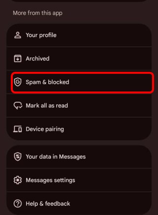 Spam & blocked
